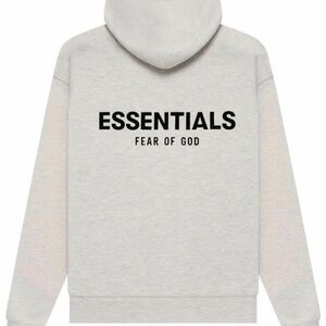 Fear of God Essentials Light Gray Hoodie